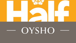 Oysho Royal Parks Half Marathon Official Logo. Includes the word Half and Oysho sitting underneath